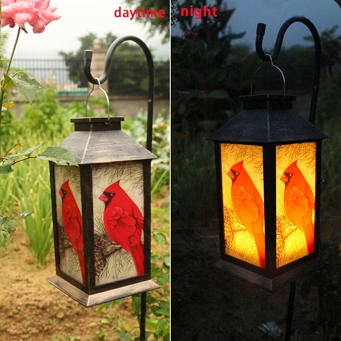 Charming Cardinal Outdoor Lamp Lantern