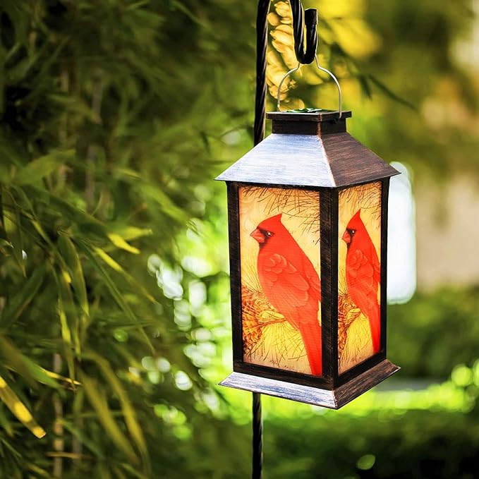 Charming Cardinal Outdoor Lamp Lantern