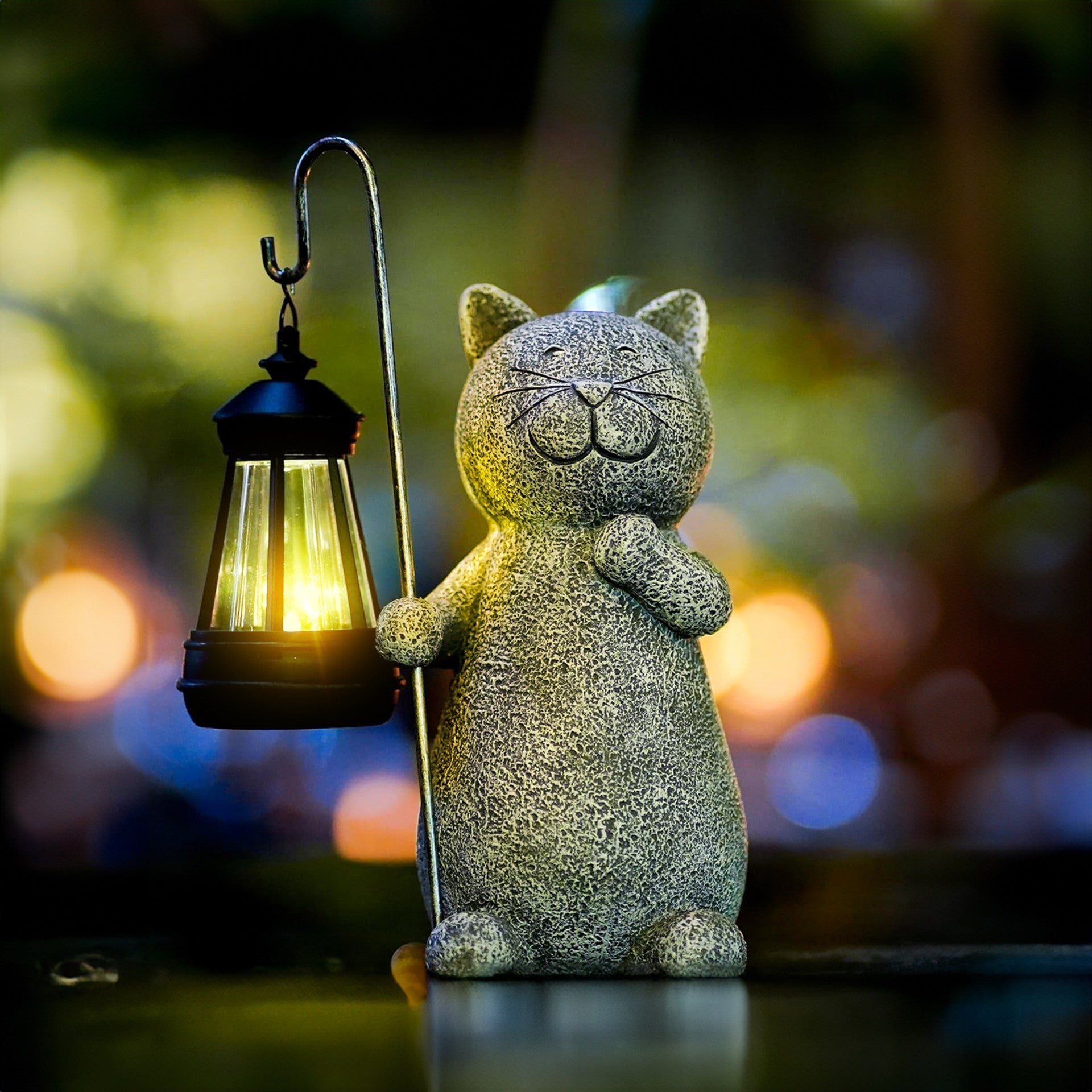 Glowing Cat Outdoor Lamp