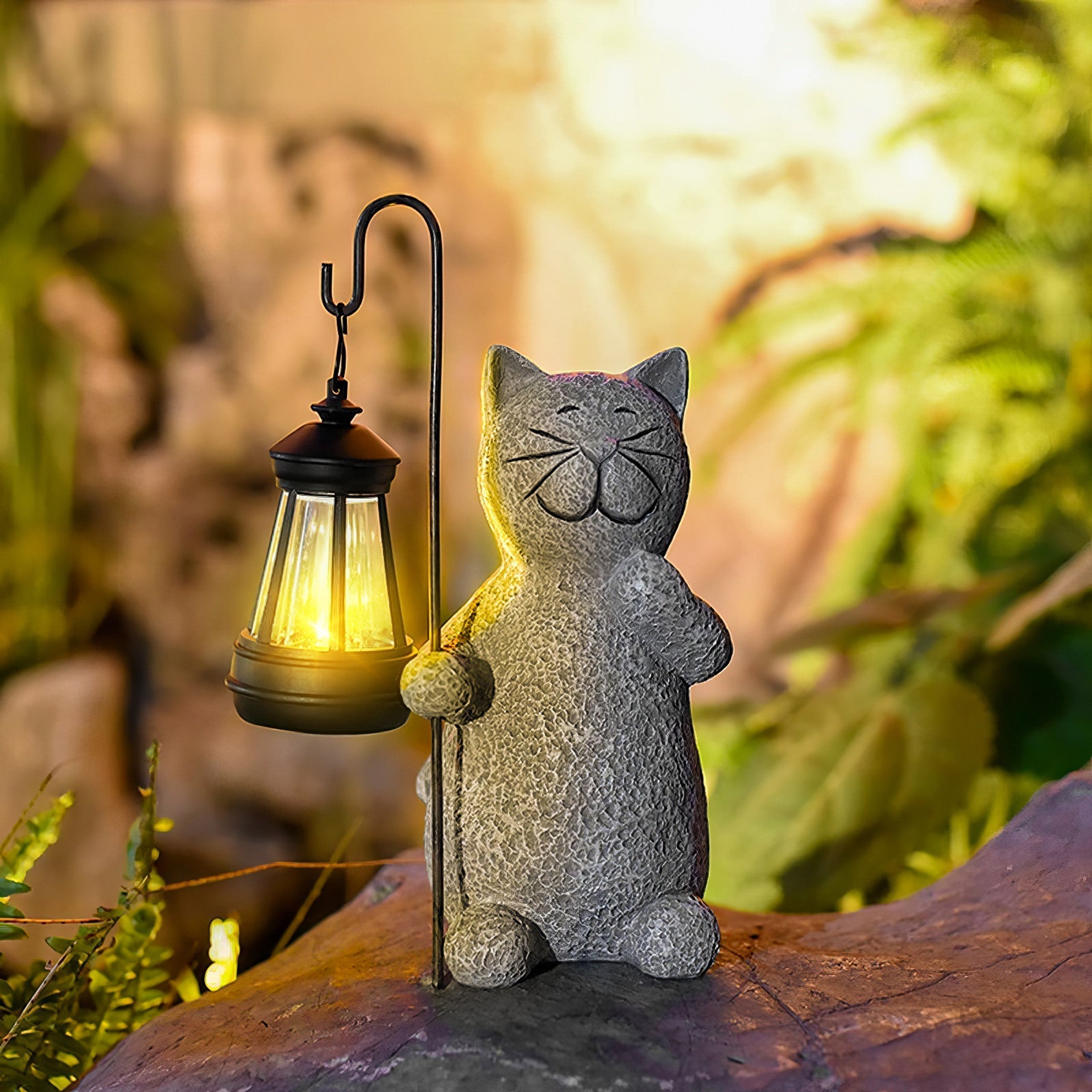 Glowing Cat Outdoor Lamp