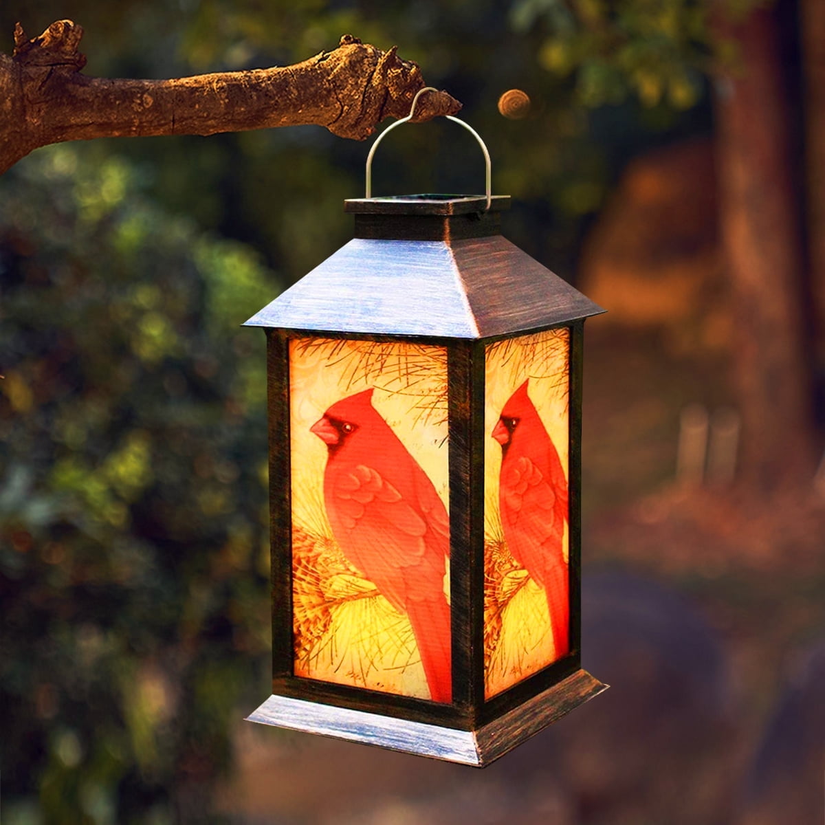 Charming Cardinal Outdoor Lamp Lantern