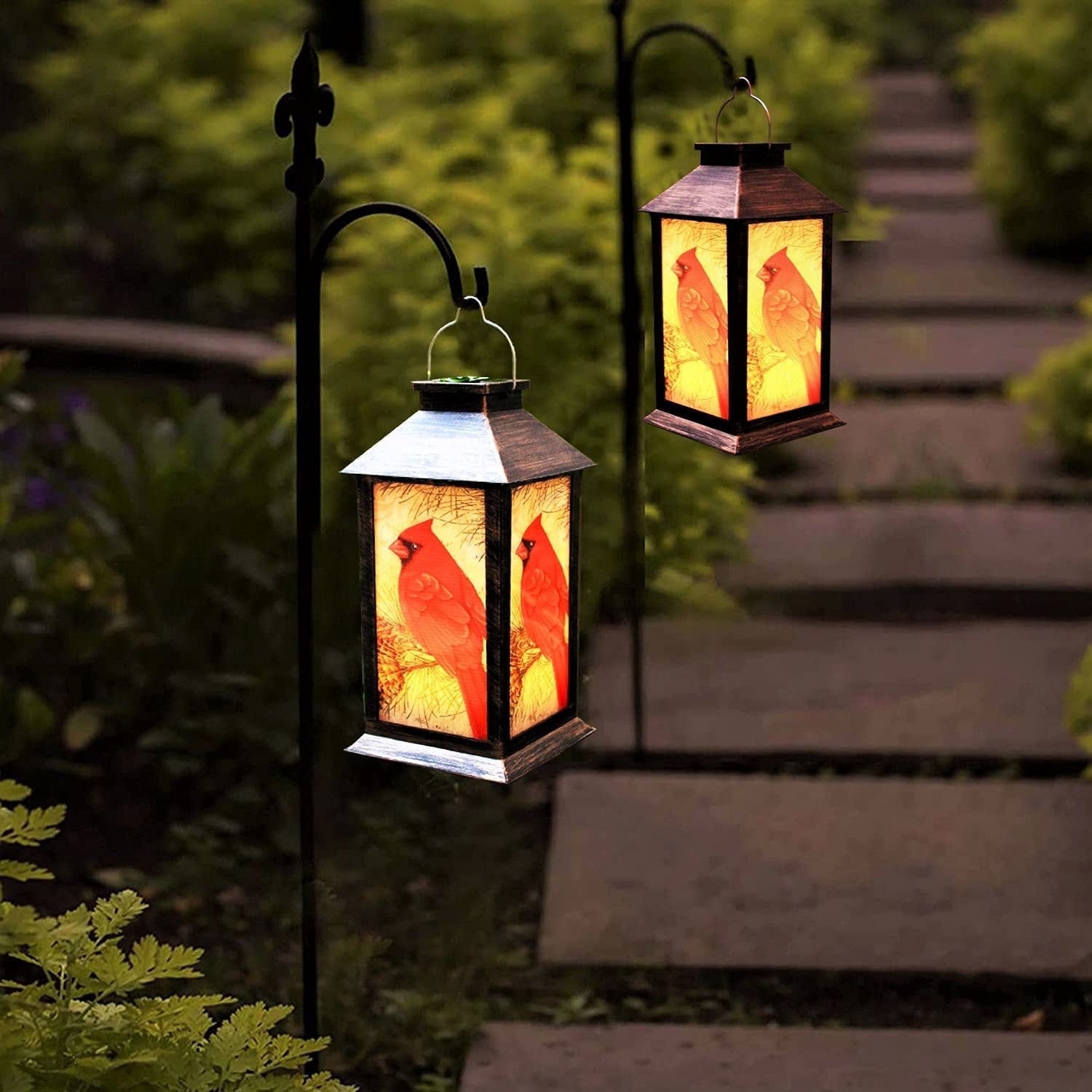 Charming Cardinal Outdoor Lamp Lantern